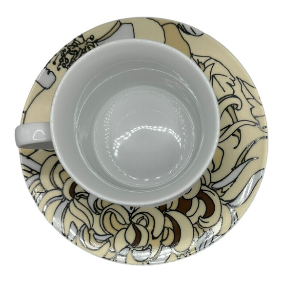 (4) FOUR Piece LOVERAMICS MINTER GARDEN Tea Cup Saucer Set Pattern Lynn's China - Picture 8 of 14